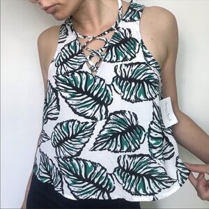 Jealous Tomato Tie Front Leaf Top  Small